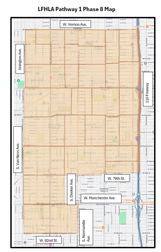 Communities of Vermont Square, Harvard Park, Florence Firestone, Manchester Square, and Gramercy