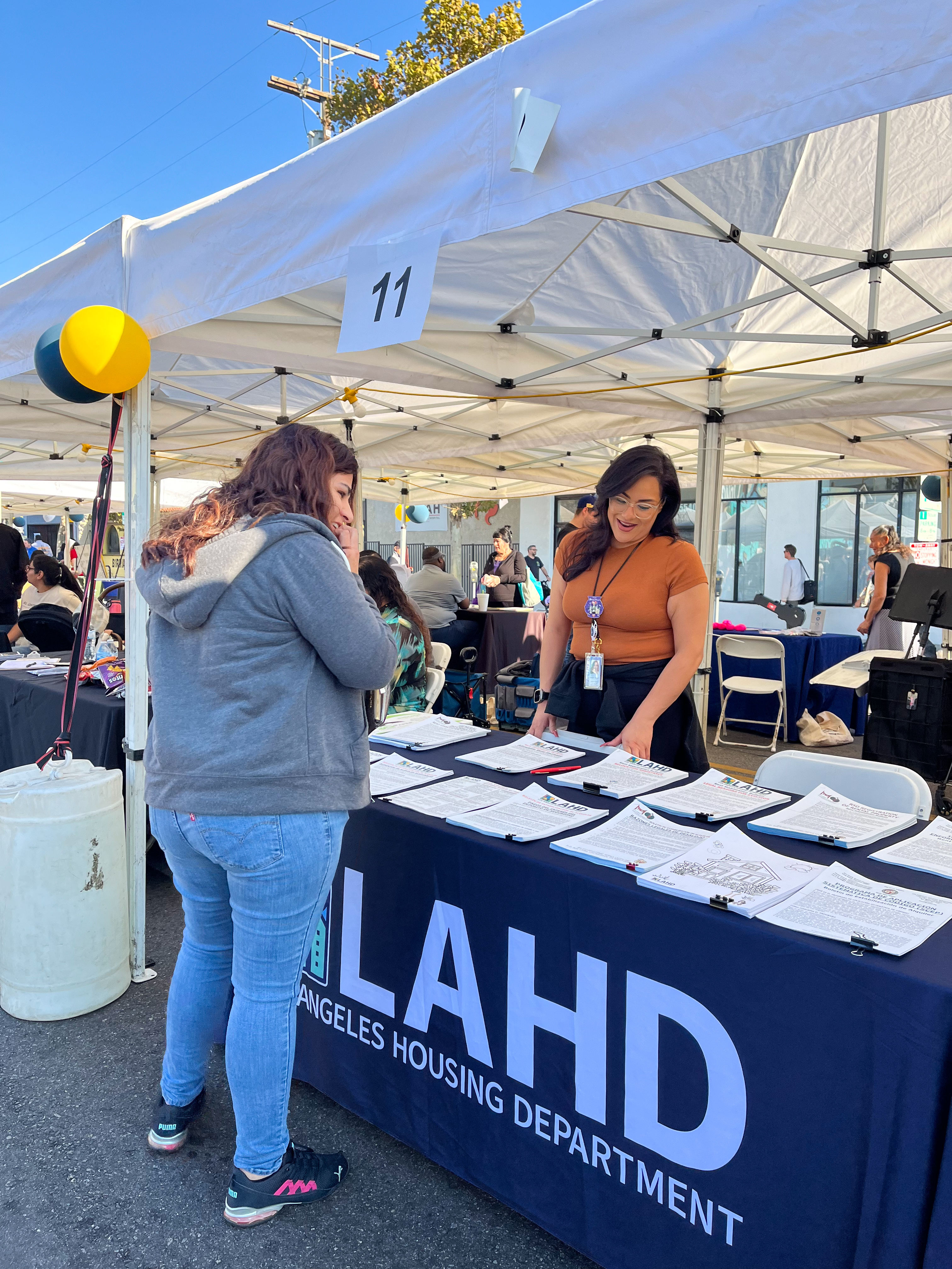 Los Angeles Housing Department booth