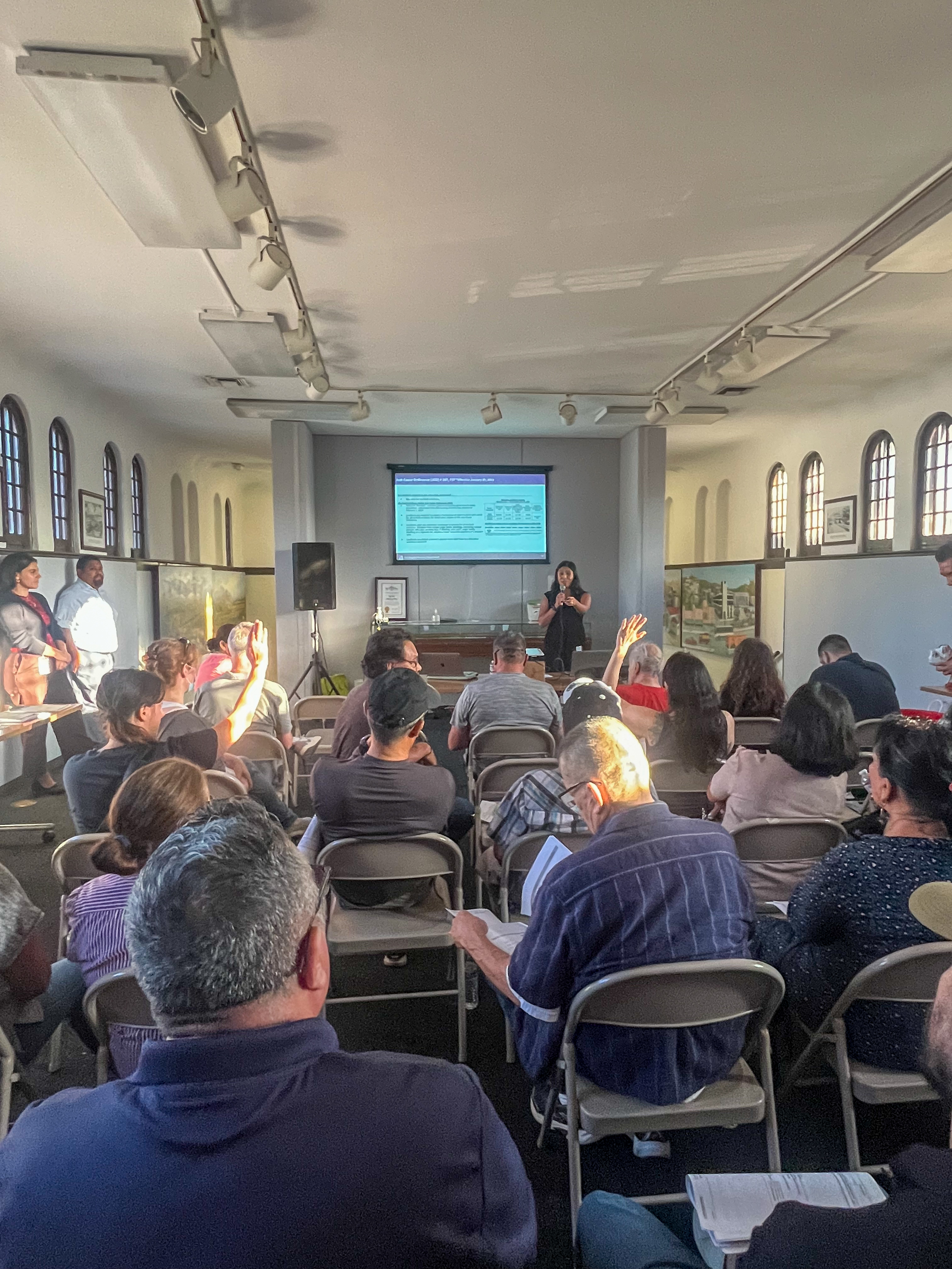 Group of people sitting for a workshop