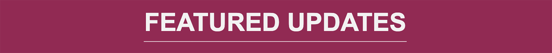 Featured Updates Banner