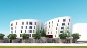 white building