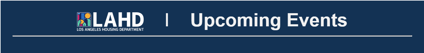 upcoming events